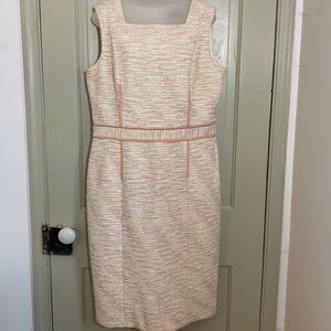 David Meister square neckline tank dress